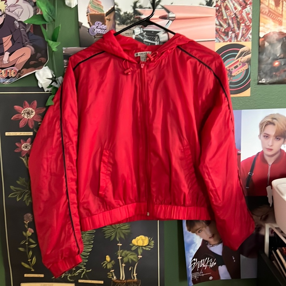 A red silk jacket